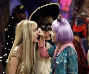 yapboz Oliver dikkatli gözlere Hannah Montana Lilly presler burnunu.